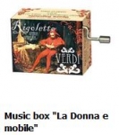 Hand Crank Musik Box Fridolin Rigoletto La Donna E Mobile Verdi